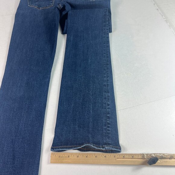 American Eagle Jeans Women 28x34* High Rise Skinny Kick Boot Blue Denim Tag 2 XL - Picture 11 of 16